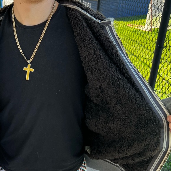 NEW ABERCROMBIE WOLF JAW FAUX FUR JACKET WINTER MEN GREY WARM SHERPA SWEATSHIRT - Picture 10 of 14